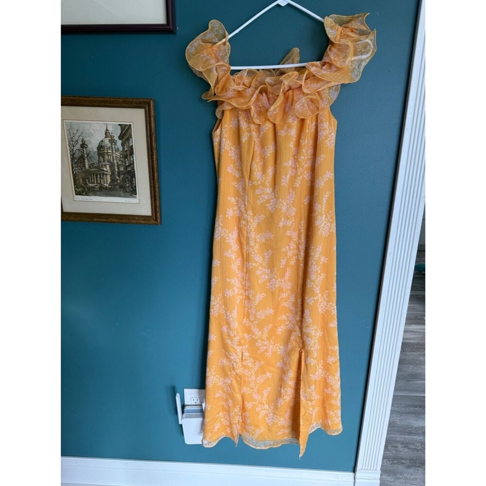 Keepsake Yellow Floral Ruffle Maxi Dress 249